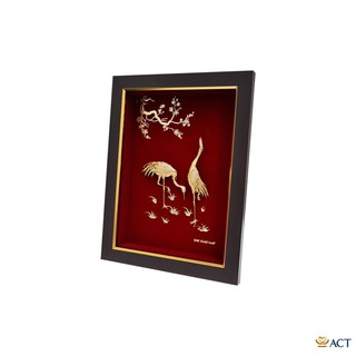 TRANH TÙNG HẠC DÁT VÀNG (20X26CM)