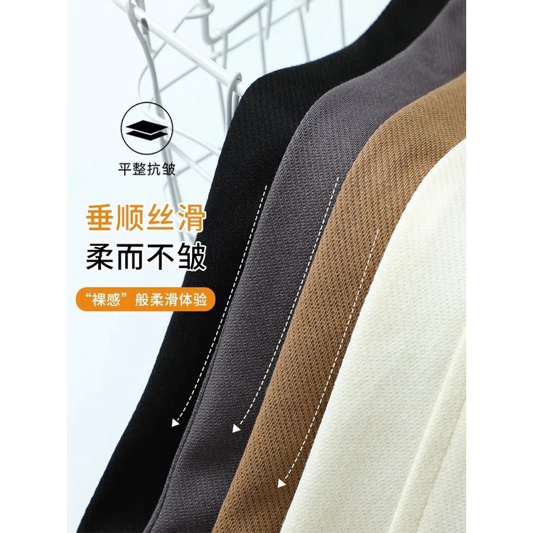 UIOWOO  Quần Dài Thể Thao Lưng Cao Dáng Rộng Bằng Lông Cừu Phong Cách Mới Dễ Phối Đồ Cho Nữ