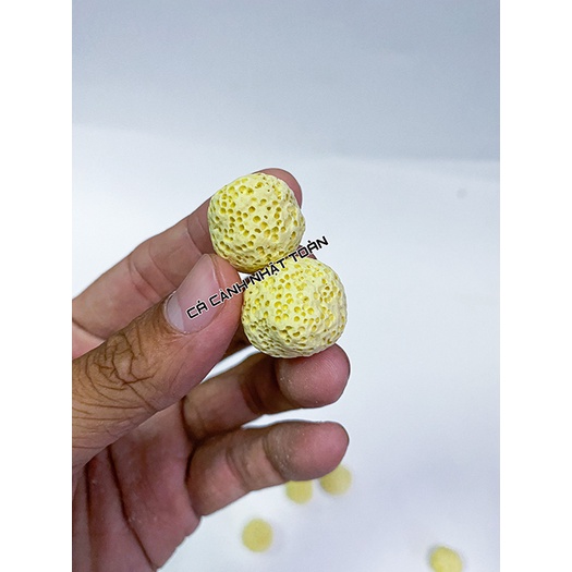 SỨ LỌC BI VÀNG VẬT LIỆU LỌC CHO BỂ CÁ CẢNH TÚI 1KG