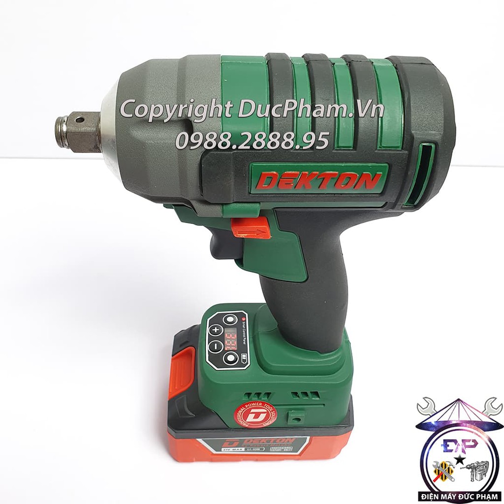 Máy siết BuLong không chổi than Dekton DK-IW2140 - 21V - 4.0Ah ,siết bu lông , bắn vít tôn ,