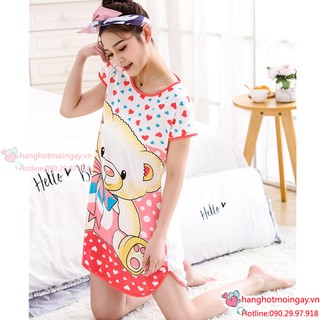 Đầm ngủ gấu siêu dễ thương  DN52