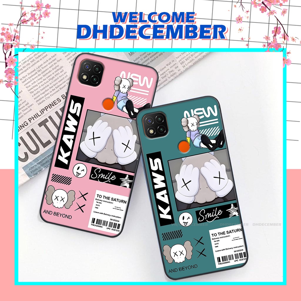 Ốp lưng Xiaomi REDMI 9C in hình gấu K@ws, gấu nâu, dor@emon RẺ- ĐẸP- BỀN