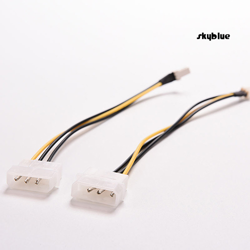 Bộ 5 Dây Cáp Chuyển Đổi 4-pin Molex / Ide Sang 3-pin Cpu Dài 20cm