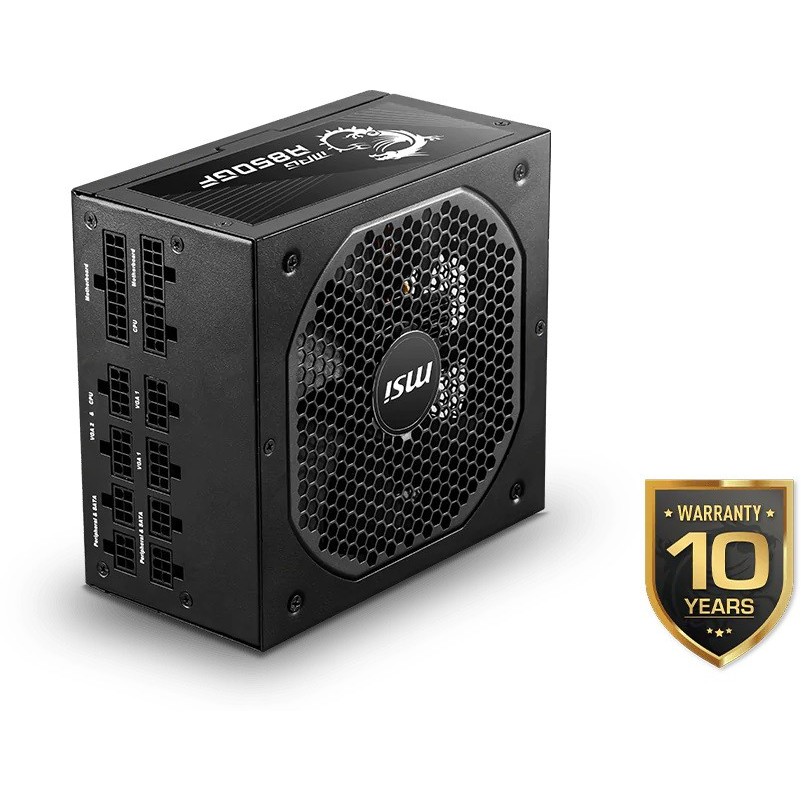 Nguồn máy tính MSI MPG A850GF - 850W - 80 PLUS GOLD - Full Modular