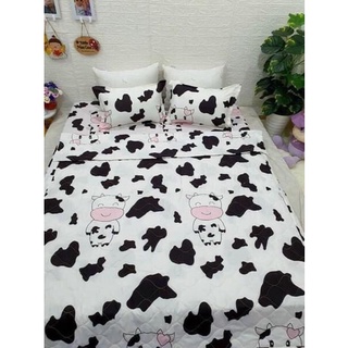 [Giá Siêu Rẻ] Sét Chăn Ga 5 Món Cotton Poly (chat để chọn màu, kích thước)