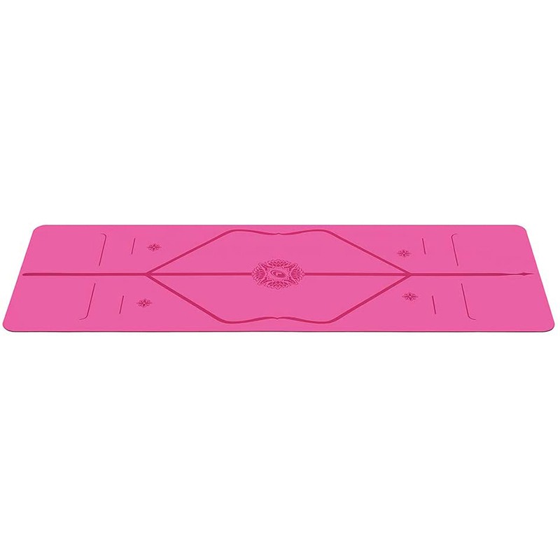 Thảm tập yoga định tuyến pu liforme gratitude grateful pink 4.2mm Sportslink