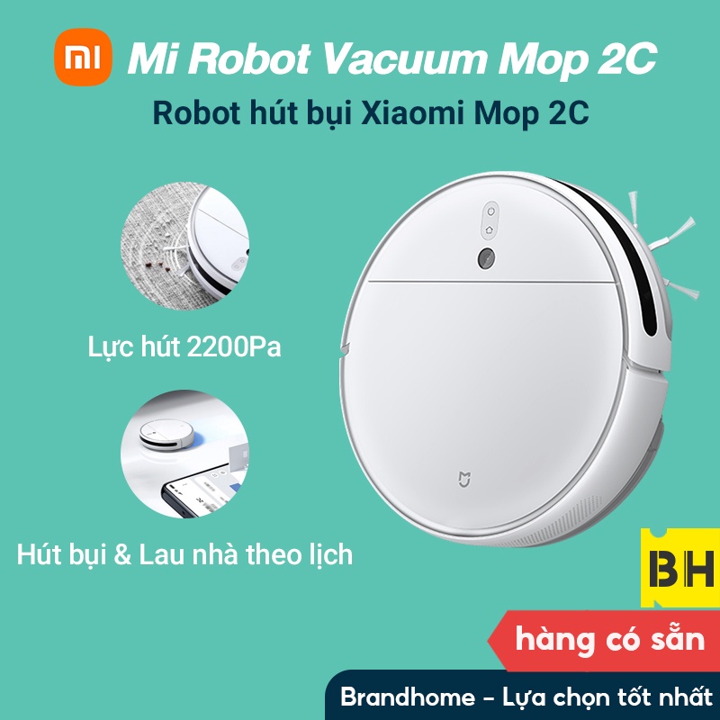 [Mã ELHA10 giảm 6% đơn 5TR] Robot Hút Bụi, Lau Nhà Thông Minh Xiaomi VacuumMop&amp; 2C SKV4093GL Hàng chính hãng