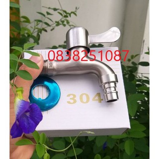 VÒI XẢ NƯỚC Vòi hồ VÒI NƯỚC HÀNH LANG bằng INOX 304 VH4001 vòi mát giặt