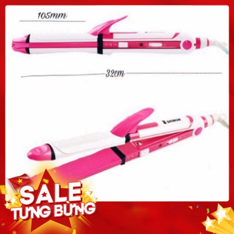 [FREE SHIP] 💥[BẢO HÀN 1 NĂM]💥Máy Làm Tóc Shinon Hàn Quốc Uốn Duỗi Bấm 3IN 1 Hàng Chính Hãng 💥SIÊU HOT💥