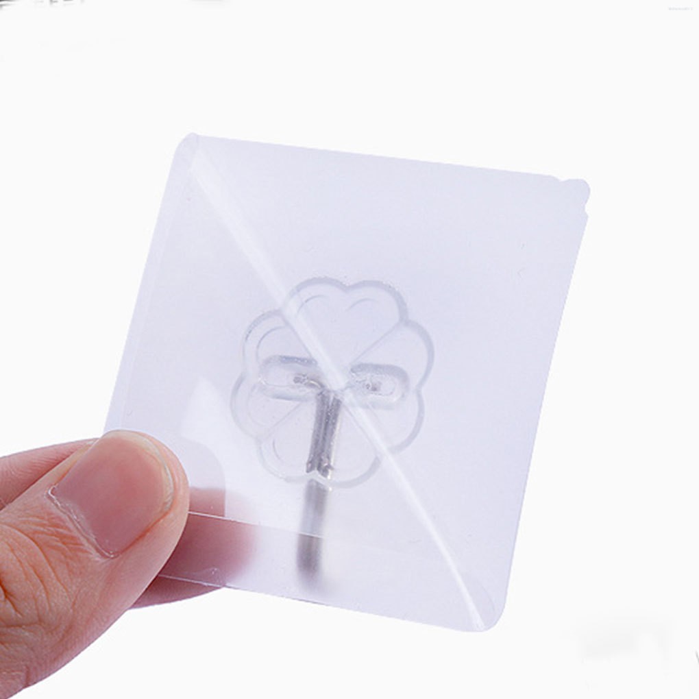 Bộ 6 Móc Treo Đồ Dán Tường Tiện Lợi Thiết Kế Trong Suốt