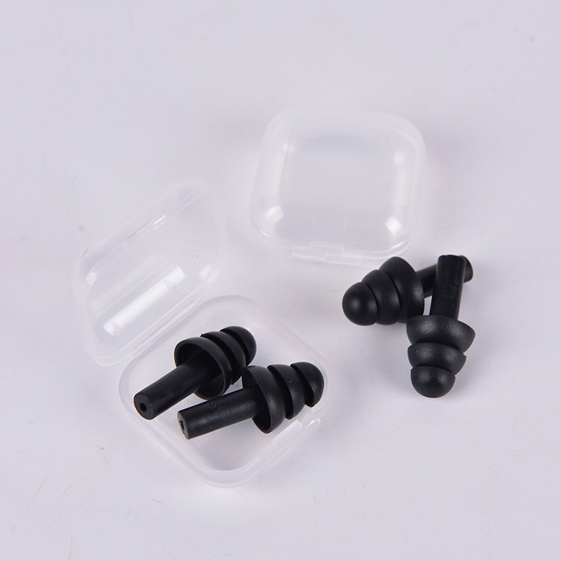 Bộ 2 Cặp Nút Bịt Tai Bằng Silicon Mềm Chống Ồn Tiện Dụng