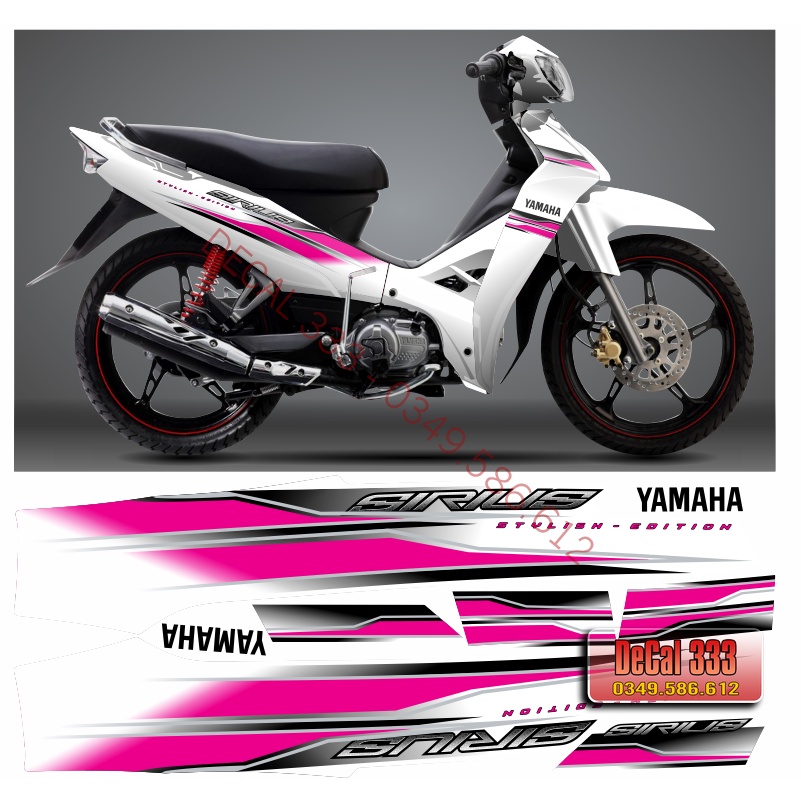 Tem Rời SIRIUS 110cc 50cc mẫu zin 2018 - NHIỀU LỰA CHỌN MÀU 892542 (Tem Chế 3 Lớp Chống Phai Màu)