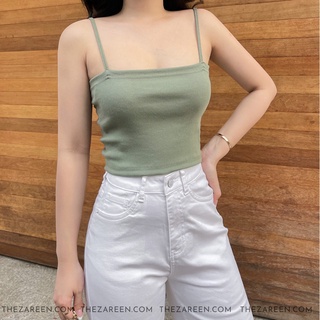 ÁO 2 DÂY BASIC ZAREEN OAL03 XANH LÁ