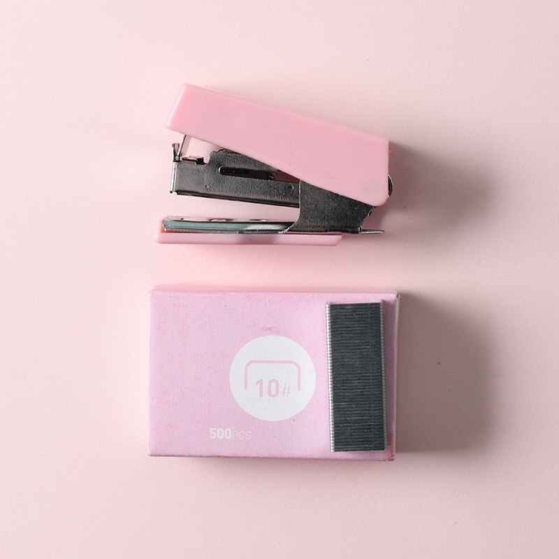 Kẹp Bấm Giấy Mini Bằng Kim Loại Màu Sắc Macaron
