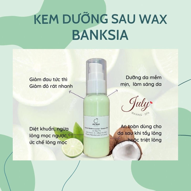 Kem dưỡng sau wax lông Jax Wax - giảm đỏ rát, ngừa lông mọc ngược