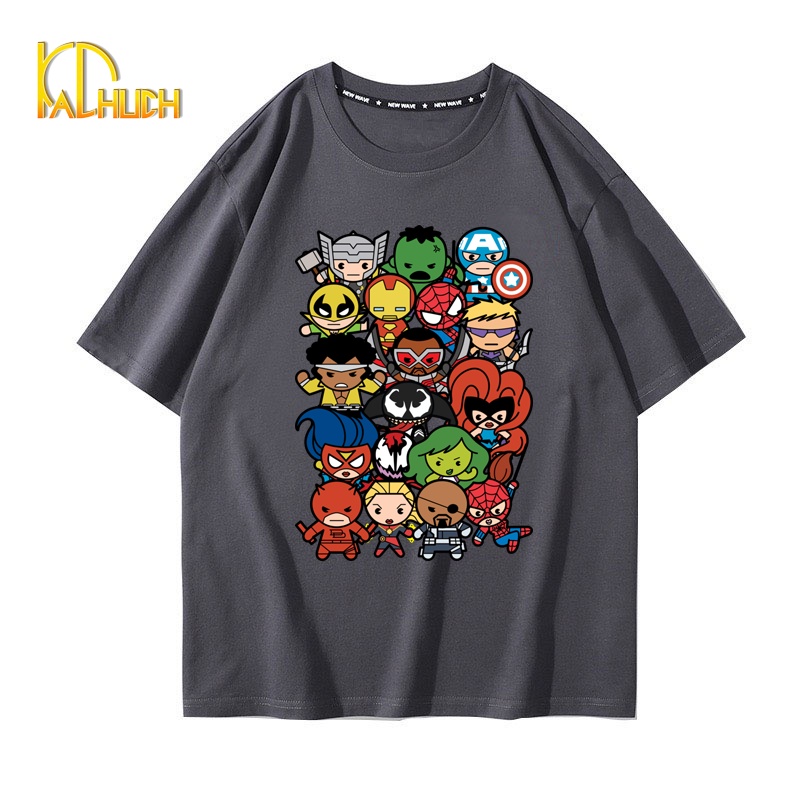ÁO THUN NAM NỮ UNISEX TAY LỠ FORM RỘNG IN CÁC SIÊU ANH HÙNG