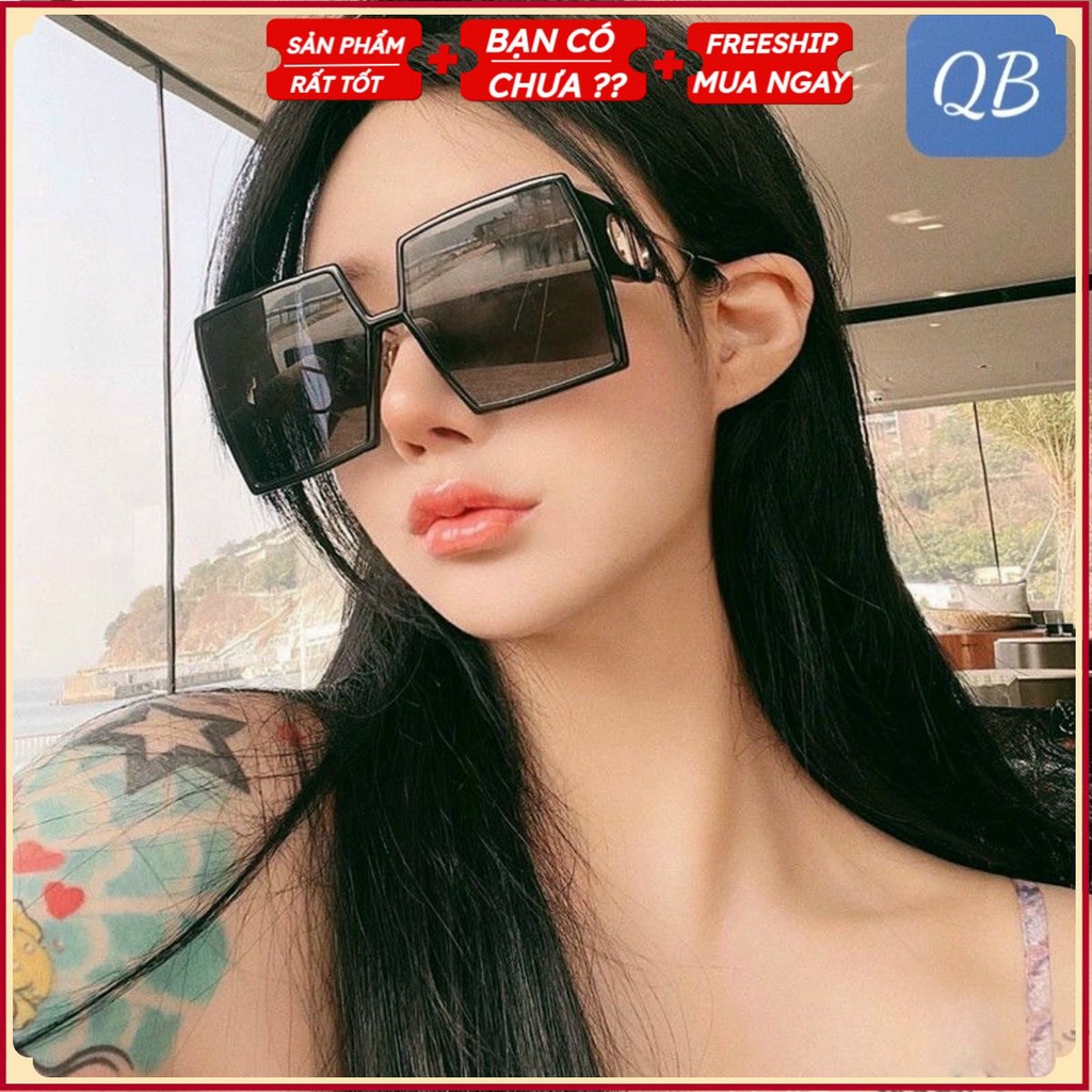 PVN35627 Kính mắt nữ thời trang kiểu mới dáng vuông to hot trend T2