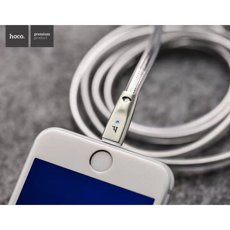 Cáp sạc Lightning Hoco U9 cho iPhone/iPad dài 1.2M - Hãng phân phối chính thức