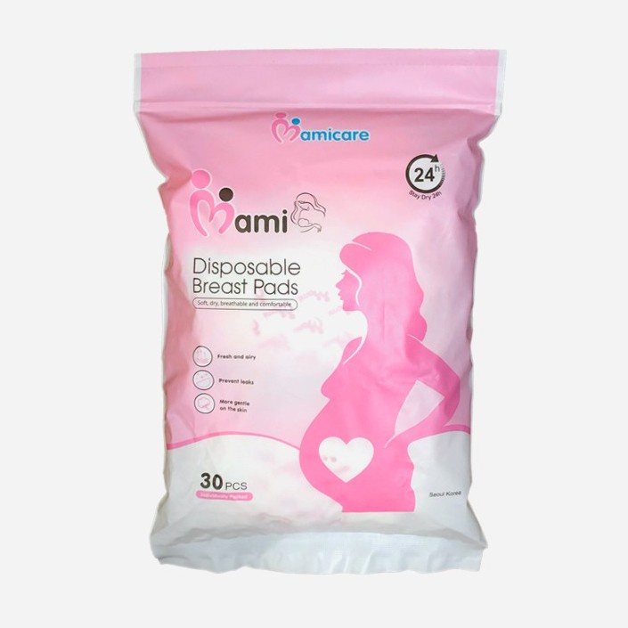 Túi 30 miếng thấm sữa cao cấp siêu thấm hút Mami Care Hàn Quốc