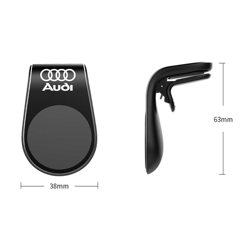 Giá Đỡ Điện Thoại / Thiết Bị Định Vị GPS Bằng Nhôm Hít Nam Châm Cho Xe Hơi Audi A4 B8 A3 8P S3 A5 A6 S6 C6 Q5 A8 R8 TT TTS MK2 8J