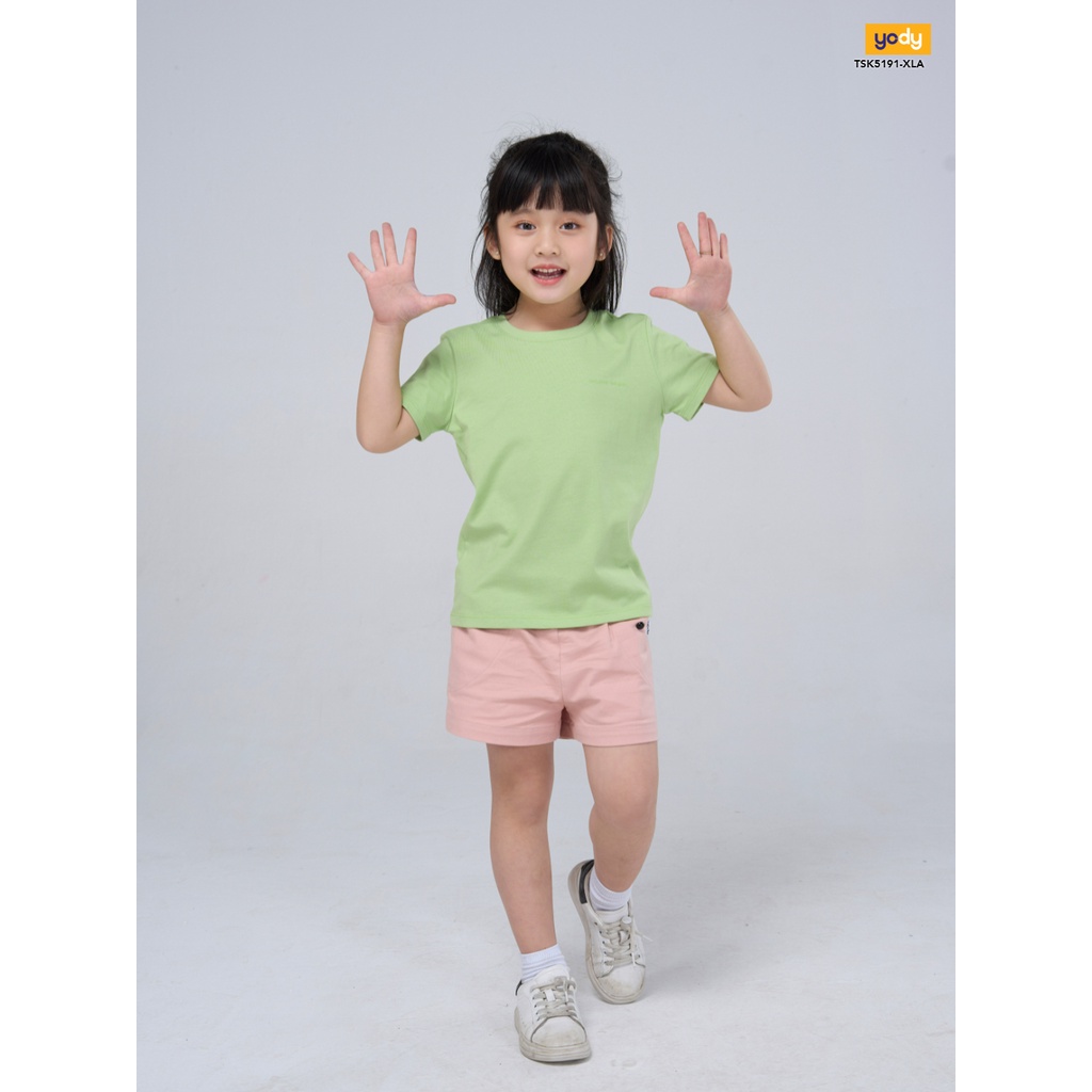 Áo thun trẻ em YODY cotton cổ tròn cho bé trai bé gái - TSK5191