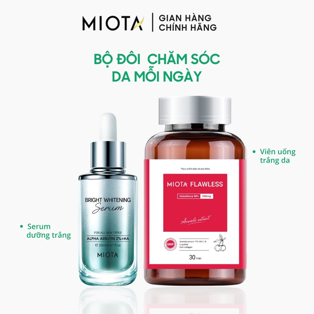 Serum hỗ trợ làm trắng da Miota - Bright Whitening Serum