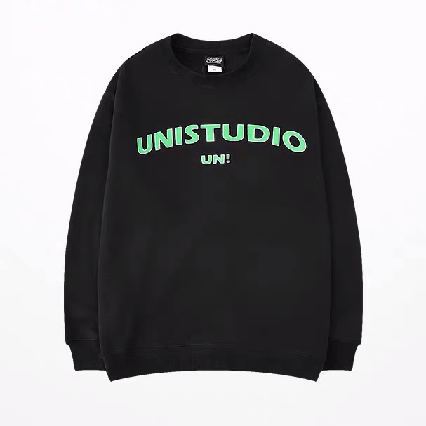 Áo sweater unisex form rộng brand Nelly Heybig chính hãng streetstyle in chữ trước ngực S3