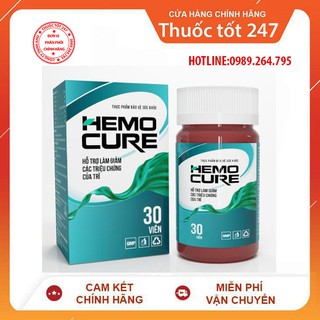 CHÍNH HÃNG HEMOCURE VIÊN UỐNG ĐẬP TAN NỖI LO TRĨ NỘI TRĨ NGOẠI BẢO VỆ SỨC KHỎE CỦA BẠN MỘT CÁCH TOÀN DIỆN