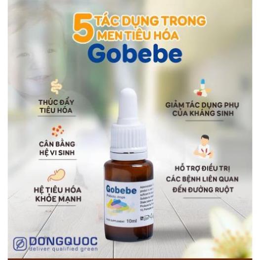 [GIÁ GỐC] Gobebe hỗ trợ rối loạn tiêu hoá ở trẻ nhỏ - Hộp 01 Lọ x 10ml