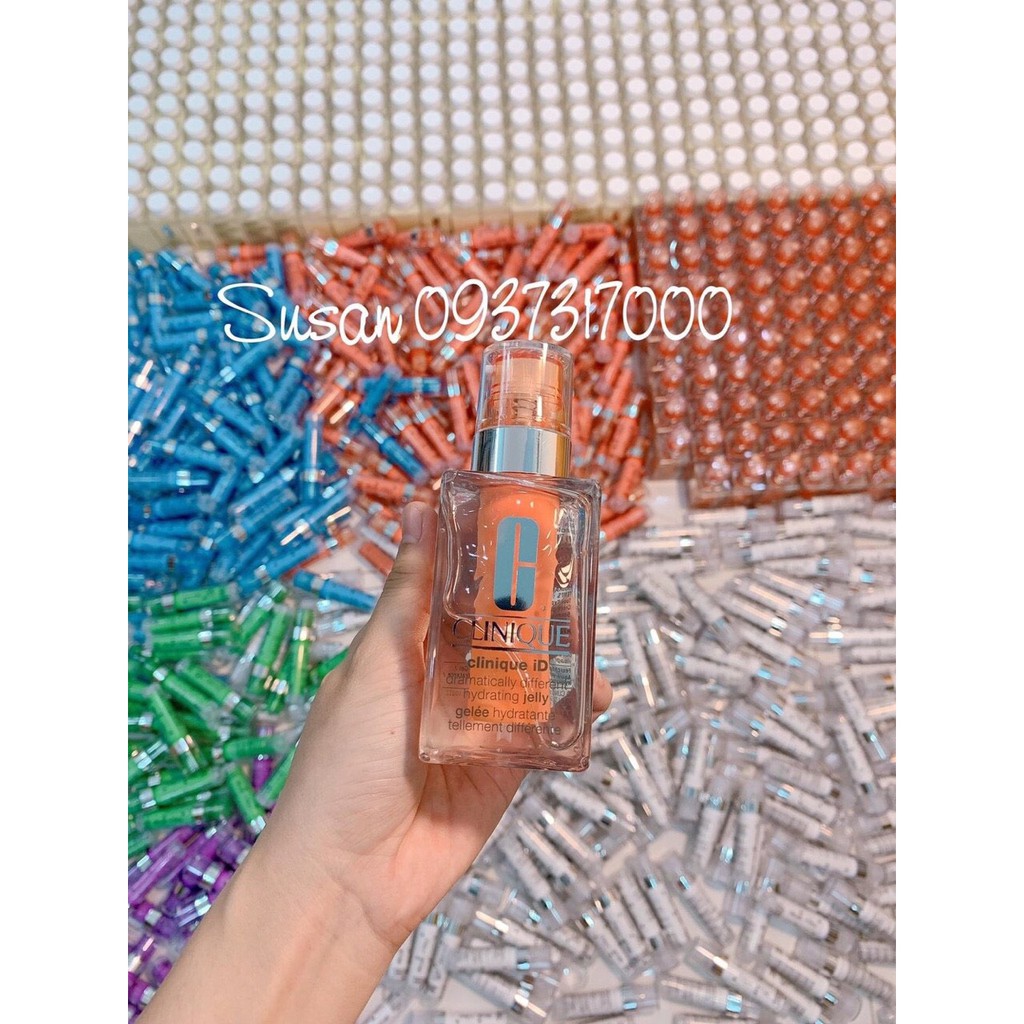 Gel trong Clinique dưỡng kết hợp Serum ID Dramatically Different Hydrating Jelly (Cam + Trắng) 2 trong 1