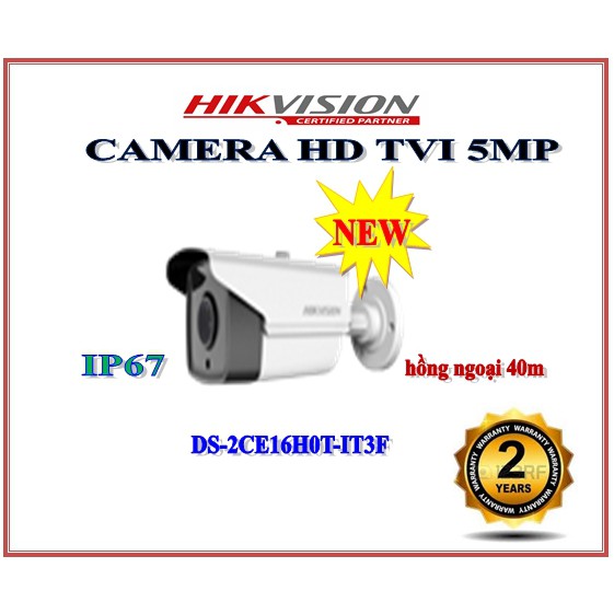 Camera Ngoài trời HDTVI 5MP HIKVISION DS-2CE16H0T-IT3F