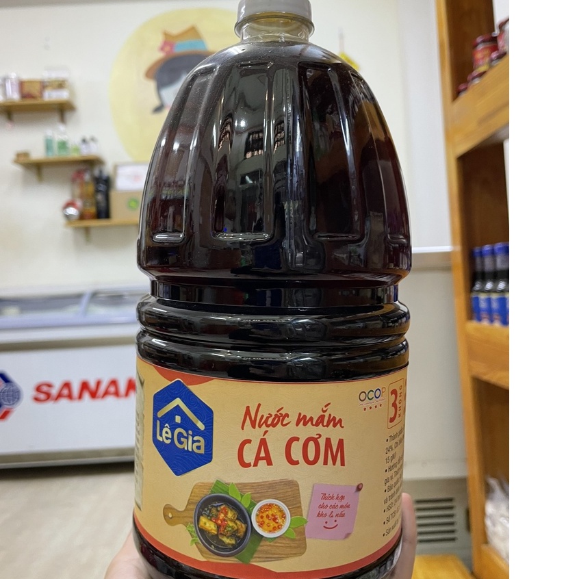 NƯỚC MẮM CÁ CƠM LÊ GIA 2L