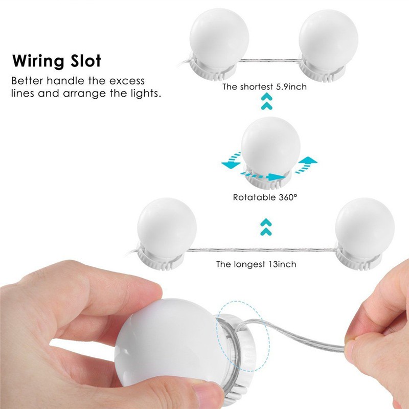 Bóng đèn LED trang điểm kiểu dáng sang trọng | BigBuy360 - bigbuy360.vn