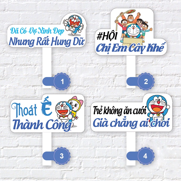 Combo trang trí đám cưới DORAREMON