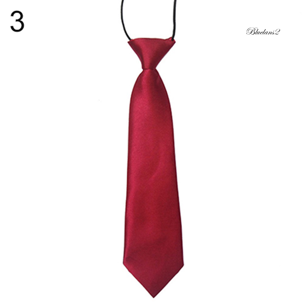 Cà Vạt Co Giãn Màu Trơn Dành Cho Học Sinh Nam Nữ