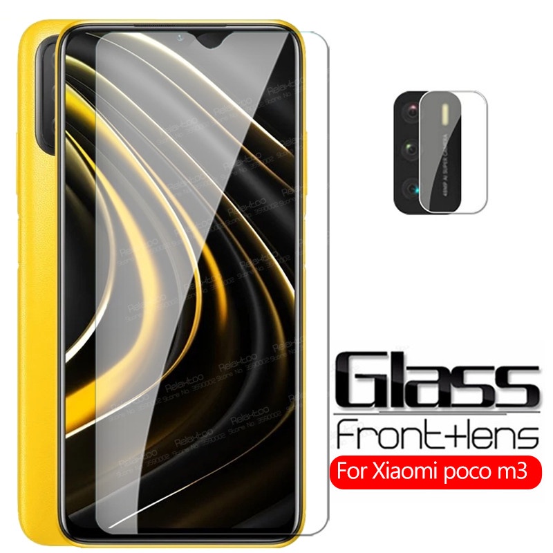 Kính cường lực bảo vệ màn hình cho Xiaomi Poco M3 Camera Xiomi Pocom3 6.53" Pocco Pocophone M 3M