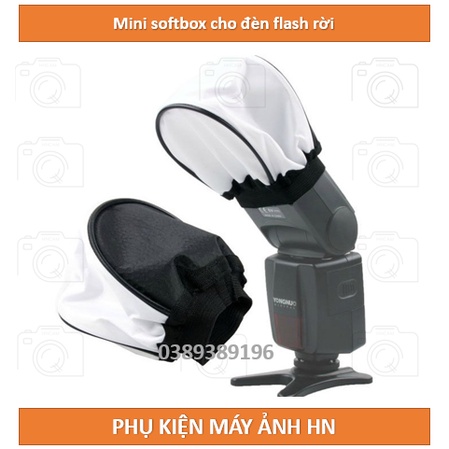 Softbox flash rời nhỏ - Softbox mini - tản sáng đèn flash