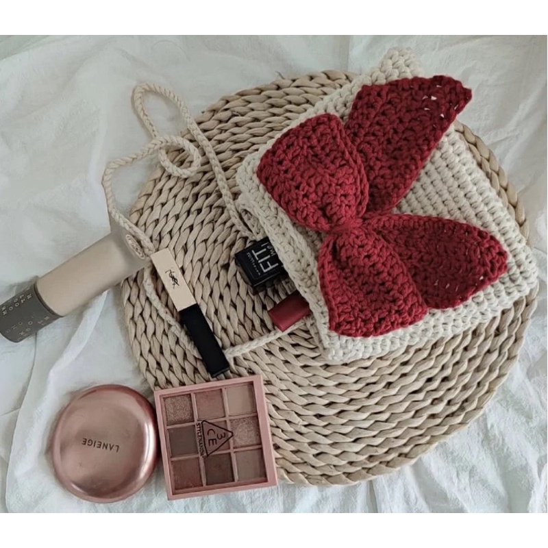 TÚI NƠ LEN ĐEO VAI /ĐEO CHÉO