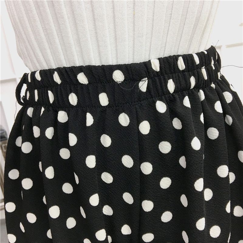 [Baywellfashion]Quần ống rộng kẻ sọc xẻ tà thanh lịch cho nữ | BigBuy360 - bigbuy360.vn