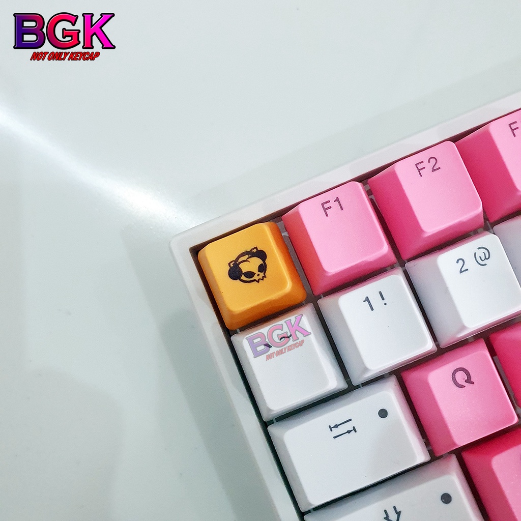 Keycap Lẻ Hình LOGO AKKO OEM profile in dye sub ( keycap resin độc lạ )( Keycap Artisan )