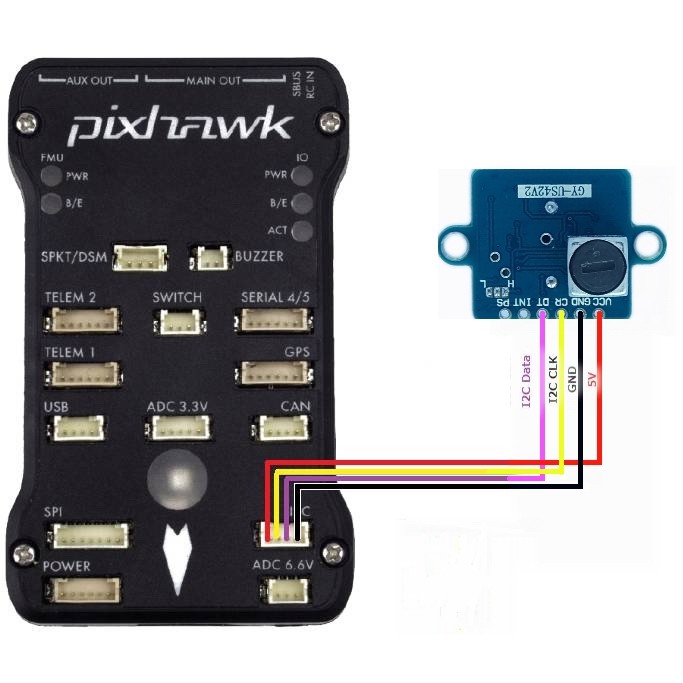 Mô-đun siêu âm điều khiển chuyến bay GY-US42 I2C PIXHAWK APM MB1242 40 SRF02