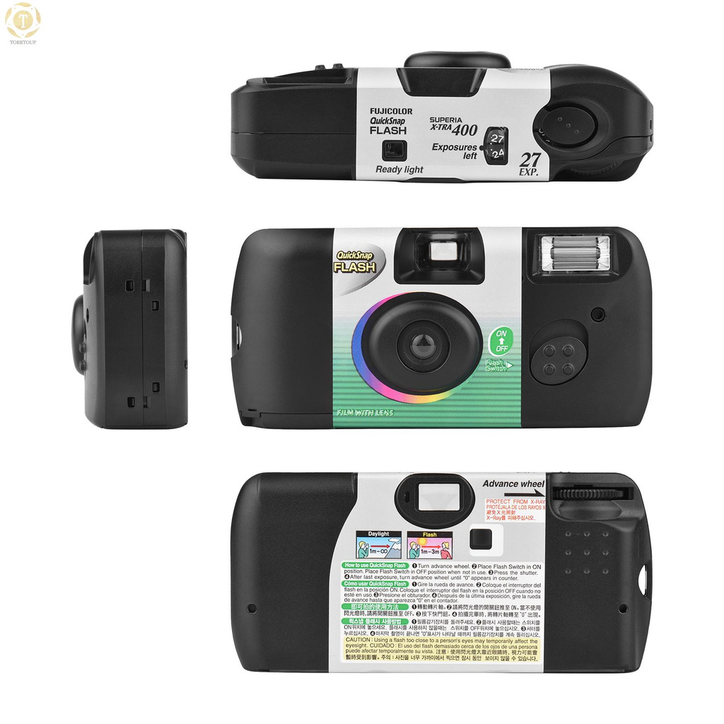 Đèn Flash 12 Tiếng Fujifilm Quicksnap Flash Superia X-Tra 400 Kèm Phụ Kiện (27 Giờ)