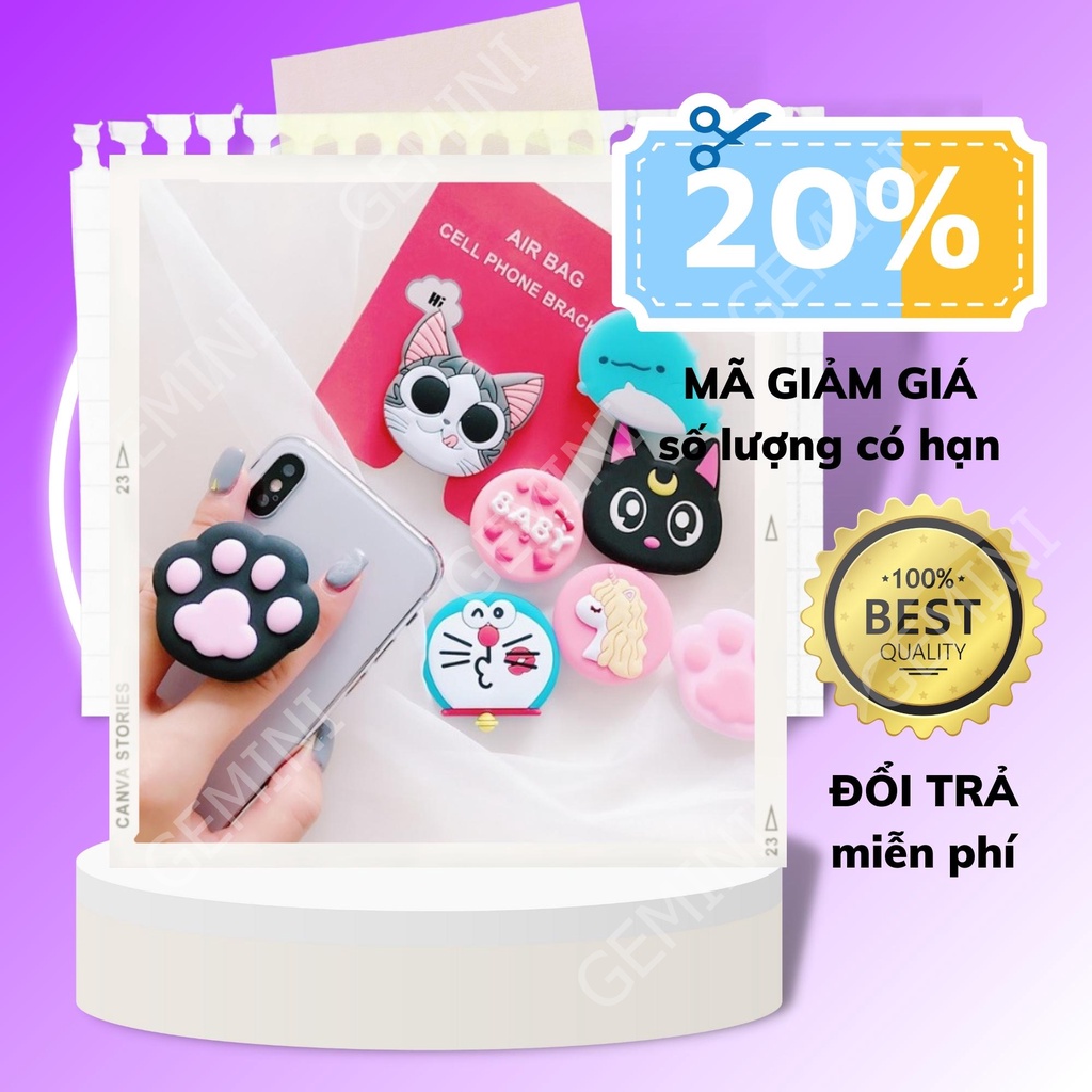 Miếng dán GIÁ ĐỠ ĐIỆN THOẠI ĐA NĂNG SIÊU DỄ THƯƠNG (GIAO HÌNH NGẪU NHIÊN)