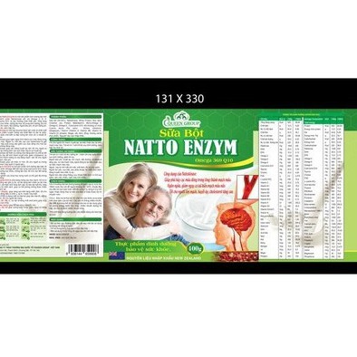 SỮA BỘT NGƯỜI GIÀ NATTO ENZYM OMEGA 369 Q10