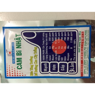 Phân bón bổ sung trung vi lượng Cam bi nhật tăng trưởng cây trồng gói 40gr