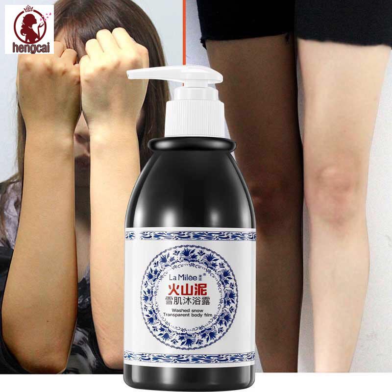 [Hàng mới về] Kem tắm than bùi núi lửa làm trắng da tẩy da chết làm sạch da hiệu quả 250ml