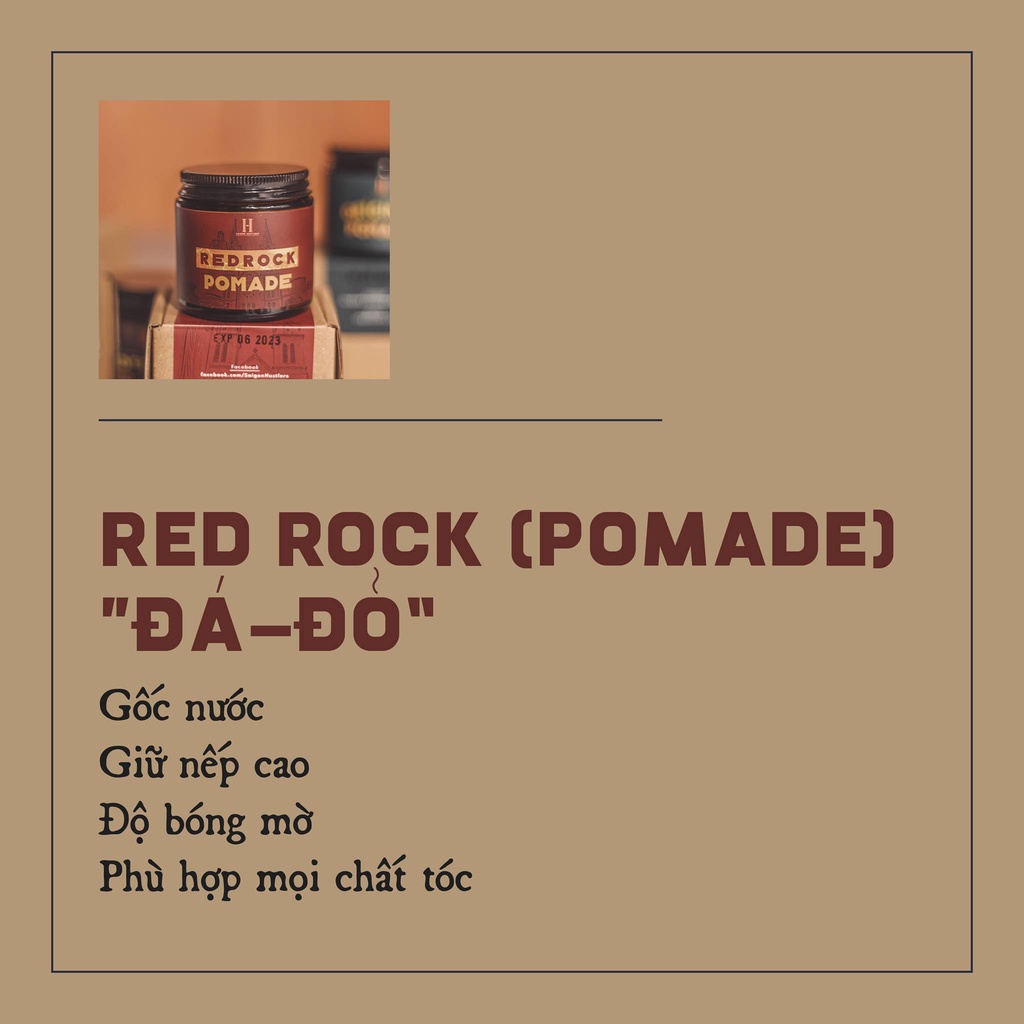 Sáp vuốt tóc nam Saigon Hustlers Red Rock Pomade 112g