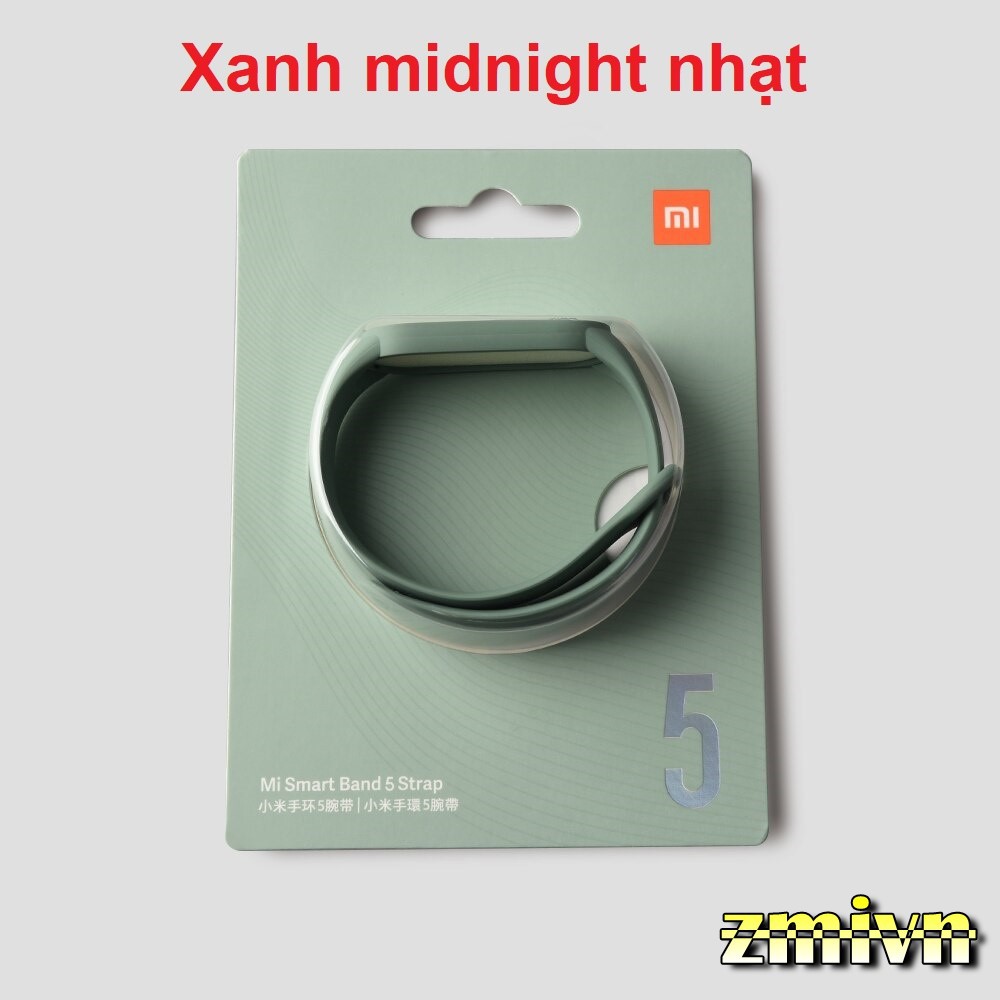 Dây đeo thay thế Mi Band 5/6- Dây silicon vòng đeo tay Miband 5 miband 6 chính hãng Xiaomi (Xiaomi Mi Band 5)