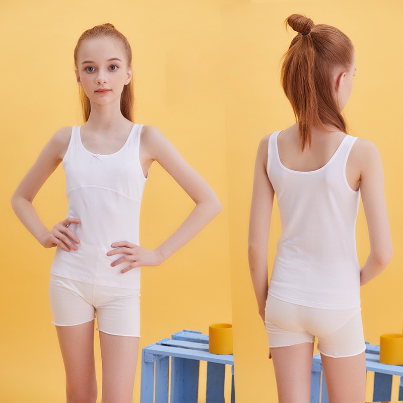 Áo Lót Cotton Hai Dây Xinh Xắn Dành Cho Nữ