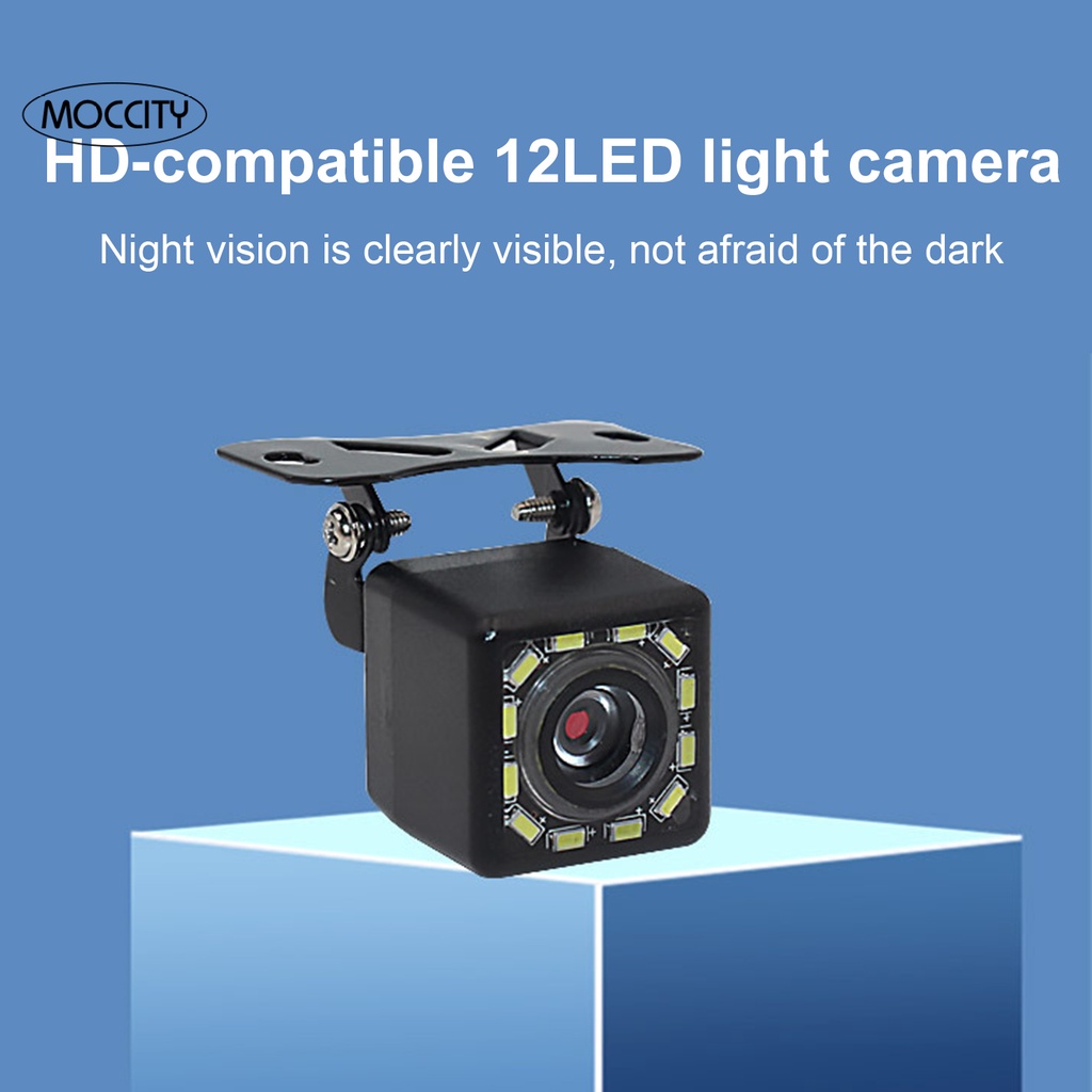 Camera lùi xe 12 bóng đèn LED chống nước có thể điều chỉnh góc rộng dành cho xe hơi
